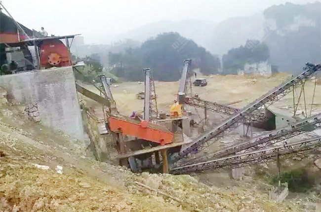 貴州遵義時(shí)產(chǎn)100噸砂石生產(chǎn)線