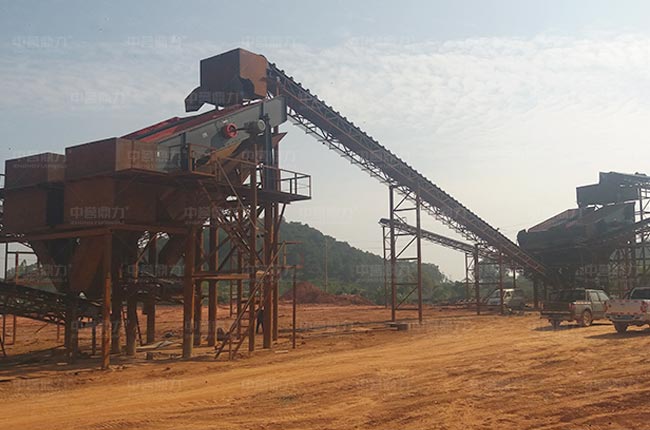 廣西南寧時(shí)產(chǎn)800噸破碎砂石生產(chǎn)線