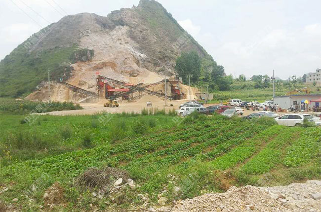 貴州安順平壩時(shí)產(chǎn)300噸制砂生產(chǎn)線