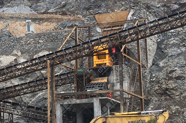 鄂破+反擊破制砂生產(chǎn)線實(shí)拍