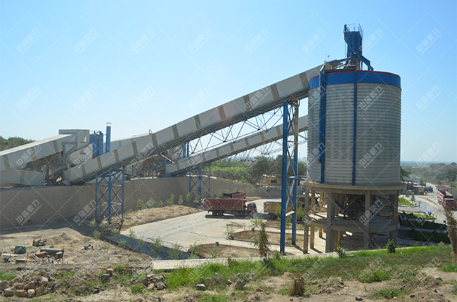 河北中聯(lián)水泥時產(chǎn)1000噸水泥骨料生產(chǎn)線現(xiàn)場案例展示2