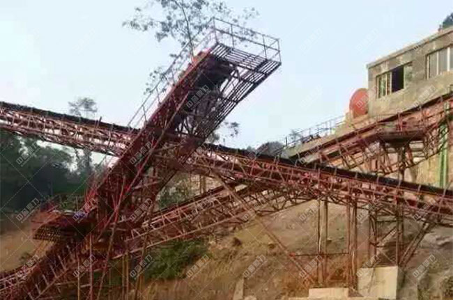 貴州遵義湄潭縣時產500噸砂石生產線現(xiàn)場案例展示3