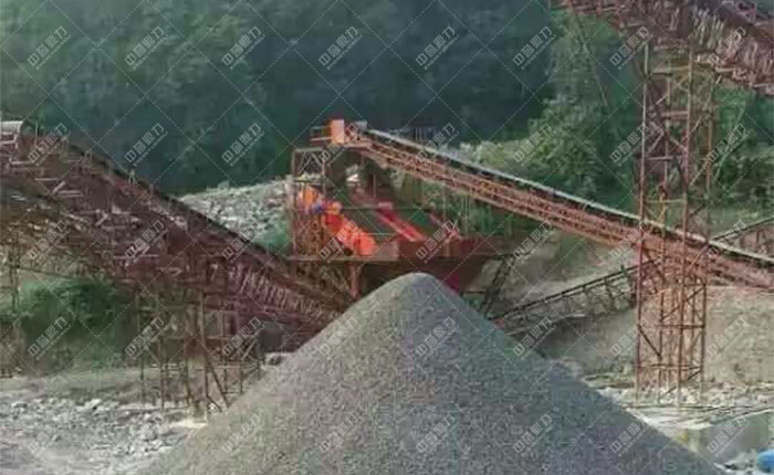 貴州遵義湄潭縣時產500噸砂石生產線圖片