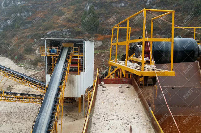 貴州貴陽一建時產(chǎn)1200噸砂石骨料生產(chǎn)線現(xiàn)場案例展示5