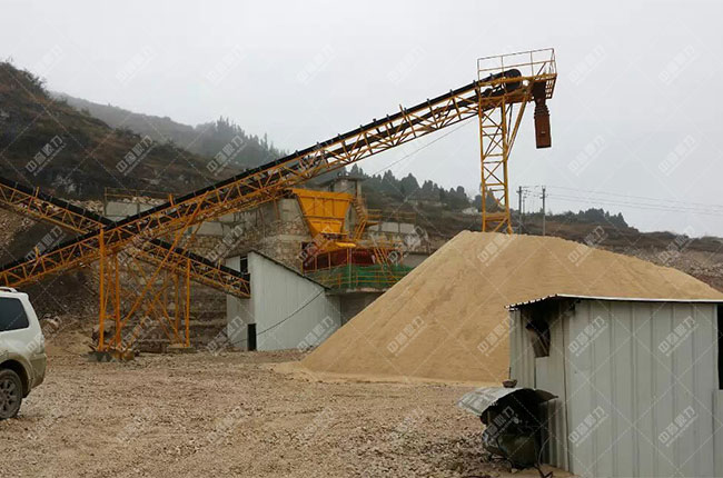 貴州貴陽一建時產(chǎn)1200噸砂石骨料生產(chǎn)線現(xiàn)場案例展示6