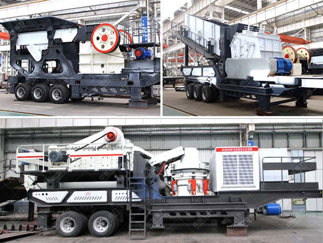 時(shí)產(chǎn)250噸移動(dòng)式碎石機(jī)