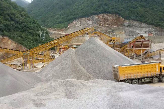 貴州惠水滿告時產(chǎn)1000噸砂石生產(chǎn)線