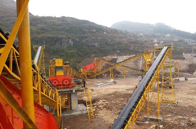 貴州貴陽一建時(shí)產(chǎn)1200噸砂石骨料生產(chǎn)線