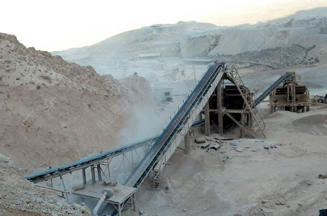 寧夏中寧時產(chǎn)800-1000噸石灰石石子生產(chǎn)線