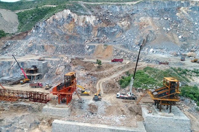 河北邯鄲中普建材有限公司時產(chǎn)800噸石料生產(chǎn)線