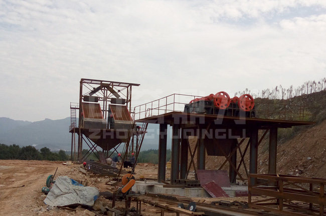 湖南懷化時(shí)產(chǎn)150噸機(jī)制砂生產(chǎn)線(xiàn)